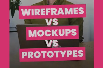 Wireframes Vs. Mock Ups Vs. Prototypes Thumbnail