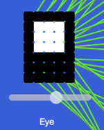 Screenshot of a white rectangle on a black background as part of the output layer.