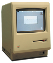 Drawing of a MacIntosh computer