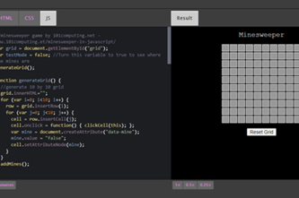 Minesweeper In Javascript Thumbnail