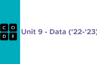 Computer Science Principles Data Unit Thumbnail