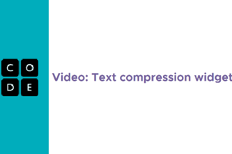 Text Compression Widget Thumbnail