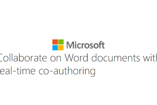 Collaborate on Word documents with real-time co-authoringImage